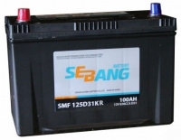  Аккумулятор автомобильный SEBANG SMF 125D31KR 6СТ-100 прям.