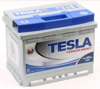  Аккумулятор автомобильный Tesla Premium Energy 6СТ-60 прям.