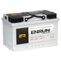  Аккумулятор автомобильный ENRUN Standard ES740 74.0 Ah 710 A R+ ОП (278х175х175) LB3