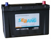  Аккумулятор автомобильный SEBANG SMF 125D31KL 6СТ-100 обр.