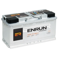  Аккумулятор автомобильный ENRUN Standard ES1000 100.0 Ah 940 A R+ ОП (353х175х190) L5
