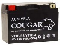  Аккумулятор мотоциклетный COUGAR AGM VRLA 12V9 YT9B-4