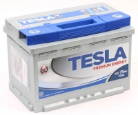  Аккумулятор автомобильный Tesla Premium Energy 6СТ-75 прям.