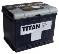  Аккумулятор автомобильный Titan Standart 6СТ-62 прям.
