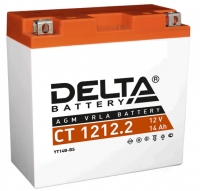  Аккумулятор Delta МОТО СТ 1212.2 (YT14B-BS)