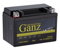  Аккумулятор мото GANZ AGM 9 А/ч 200A ПП (152x87x107) GTX9-BS (YTX9-BS)