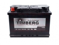  Аккумулятор автомобильный Timberg Professional power 6СТ-75VL ПП.