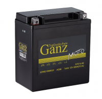  Аккумулятор мото GANZ AGM 16 А/ч 320А ПП (151x88x164) GTX16-BS (YTX16-BS)