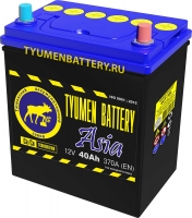  Аккумулятор автомобильный TYUMEN BATTERY ASIA 40.0 Ah 370 A 42B19L ОП (187х128х223) B19L