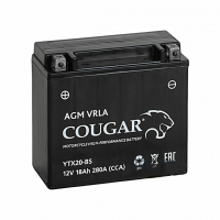  Аккумулятор мотоциклетный COUGAR AGM VRLA  YTX18L-BS