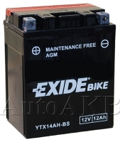  Аккумулятор мото EXIDE YTX14AH-BS