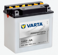  Аккумулятор мото VARTA Powersports Freshpack 507 013 014, 12N7-4A 7Ah 74A ПП (137x75x134)