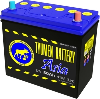  Аккумулятор автомобильный TYUMEN BATTERY Asia 6СТ-50 обр. (60B24L)