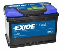  Аккумулятор автомобильный Exide Excell EB 741 6СТ-74 прям.