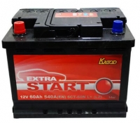  Аккумулятор автомобильный Extra Start 6СТ-60 прям.