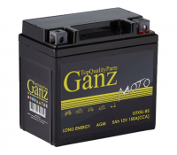  Аккумулятор мото GANZ AGM 5 А/ч 150А ОП (114x69x109) GTX5L-BS (YTX5L-BS)