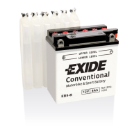  аккумулятор мото EXIDE Conventional EB9-B 9 Ah 100 A (135x75x139)